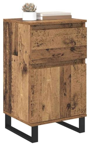 vidaXL Sideboard with Drawer Old wood 35 x 40 x 70 cm Engineered wood, Modern Living Room Storage, Rectangular Sideboard, Chic Cabinet for Home Decor, Minimalist Furniture, Functional Organization