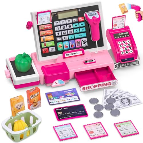 Caja Registradora Juguetes Multifuncional,Caja registradora de supermercado