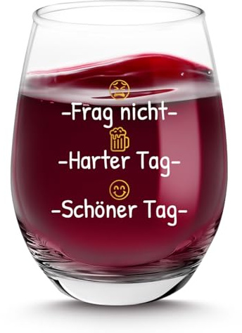 Yeeaulpa Lustige Geschenke Weingläser Witzige Geschenke für Männer Frauen Lustig Männergeschenke Spassgeschenke Geburtstagsgeschenk Spaß Ausgefallen Geschenk für Kollegen Freunde Brautpaar Väter