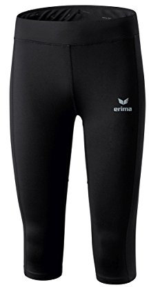 Erima Performance Laufhose 3/4 Damen schwarz, 44 Damen
