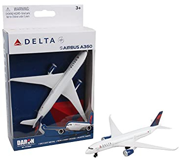 Daron Toy Airplane – Delta Air Lines Airbus A350 – Die-Cast Metal Model Airplane Toy with Plastic Parts for Kids Ages 3+