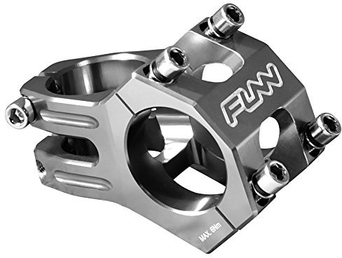 Funn Funnduro MTB Stem with 35mm Bar Clamp - The Ultimate Ultralight and Tough Alloy Bicycle Stem for Mountain Bike and BMX Bike, Length 45mm stem (Gray)