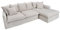 Invicta Interior Großes Ecksofa Heaven 255cm Leinenstoff in Natur Leinen Couch Eckcouch Sofa Landhaus