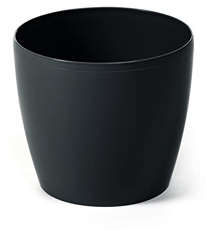 Vase rund Magnolia schwarz 15,5 x H22 cm Lamela la20204