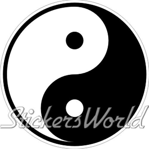 YIN YANG Chinesischer Zeichen Symbol-Taoism China 100mm Auto & Motorrad Aufkleber, Vinyl Sticker