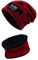 Momoon Dicke Beanie Hut +Schal Set Winter Warmen Schnee Knit Skull Cap für Kinder Jungen Mädchen(Suitable for 6-14, Stern rot, one size(fit teenager 6-14)