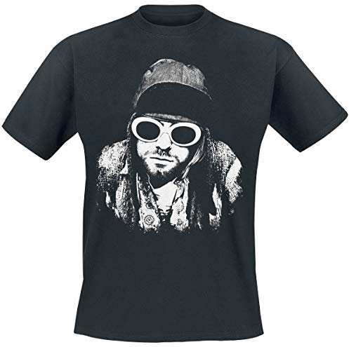 Kurt Cobain One Colour Men T-Shirt Black