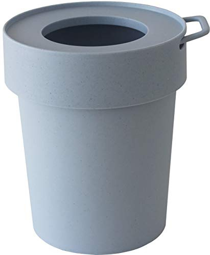 Hachiman TapTrash Bin with Lid Small Smokey Blue