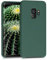 kwmobile Hülle kompatibel mit Samsung Galaxy S9 Hülle - Silikon Handy Case - Handyhülle weiche Oberfläche - kabelloses Laden - Tannengrün