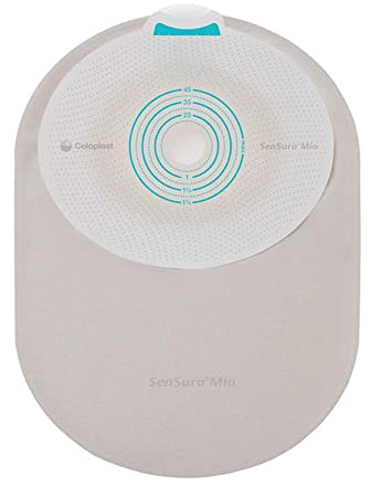 SenSura Mio Ostomy Pouch Closed End 5/8 to 1-3/4 Inch Stoma 8-1/4 Inch Length, Maxi 1pc System Opaque Gray 10881, 30 Ct