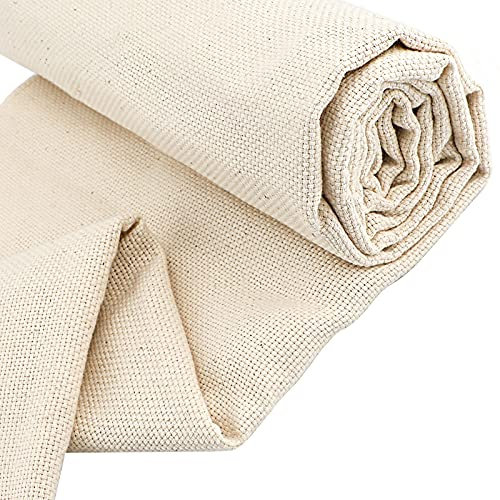 LUTER 135 x 100 cm Nähstoff, Leinenstoff, Mönchstoff, für Stanznadel, Teppichnadel und Klemmnadel
