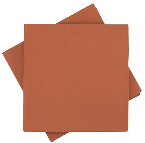 ZauberDeko Servietten Tischdeko Rost Orange Terracotta Kommunion Konfirmation Hochzeit Party 40x40 cm 20 Stück
