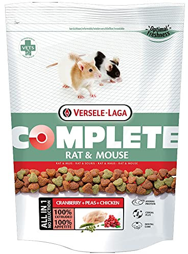 Versele-Laga Complete alimento para Rata y Ratón 500 gr | Pienso para roedores | Comida para Rata y ratón
