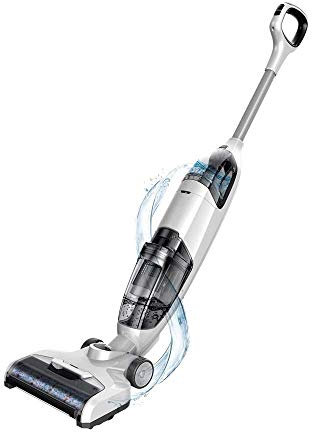 JINHH Wireless Floor Washing Machine 360° Self Wringing Microfiber Mop Kit for Hardwood, Laminate, Tile & More - Spot Mode, Brush Roll Self-Cleaning