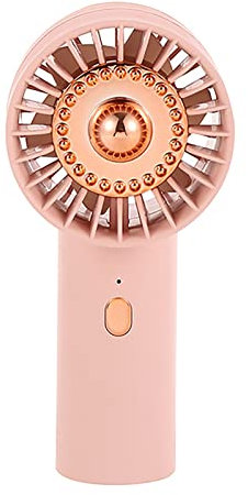 wirlsweal Mini Fan Summer 3-Speed Cooling Fan Adjustable for Office Pink