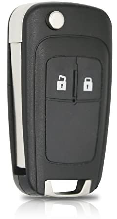 OBEST 2 Tasten Gehäuse der Fernbedienung, Auto Fernbedienung Gehäuse, Schlüsselhülle Cover für Opel Insignia Astra Movano Mokka Meriva Zafira Adam