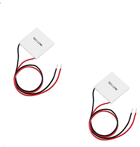 Fasizi TEC1-12705 Thermoelektrische Kühlerplatte für Peltier-Kühlschränke, 40 x 40 mm, 2 Stück