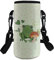 COEQINE Porte-bouteille de sport en néoprène avec bandoulière réglable pour enfants et adultes - Protégez vos conteneurs contre les dommages Motif grenouille - Vert