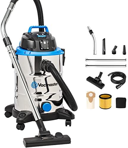 Vacmaster VQ1530SFDC 1500W 30L Nass Trockensauger Bodenstaubsauger Starke Saugleistung Staubsauger Edelstahl