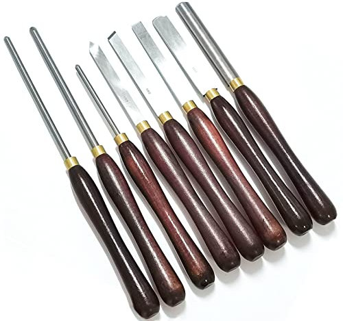 HSS-Profi-Drechselmesser Set 8-Tlg Drechseleisen-Satz Drechseln Hochgeschwindigkeitsstahl Meißel Stecheisen Satz Drechselmesser Holz Schnitzwekzeug Im Holzkoffer