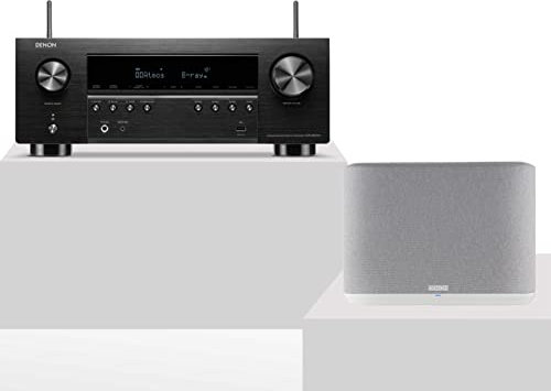 Denon AVR-S970H 7.2 Kanal AV Receiver + Denon Home 250 Multiroom Lautsprecher (weiß), HEOS Built-in, WLAN, Bluetooth, AirPlay 2, Alexa Sprachsteuerung
