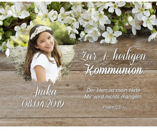 Tortenbild Kommunion - Konfirmation Rechteckig Motiv 12 Blumen