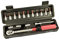 Red Tools Drehmomentschlüssel mit Zubehör - 5-25 Nm 1/4 Zoll Antrieb - Radmutternschlüssel für Auto, Fahrrad, Motorrad