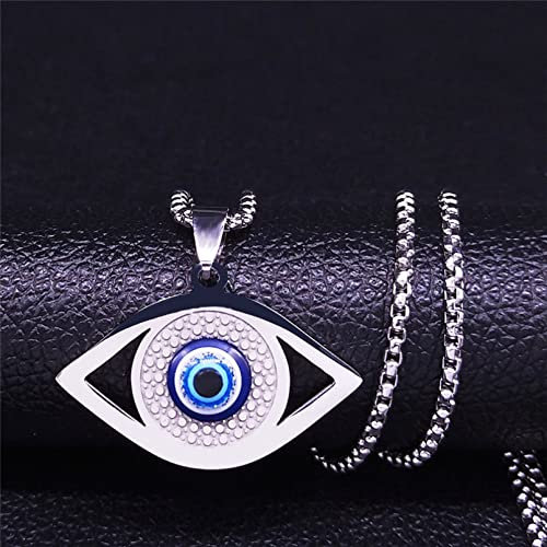 Halskette mit Anhänger böses blaues Auge Halskette mit türkischem Auge griechischer Schmuck türkisches Auge modischer Verstellbarer Schmuck Geburtstagsgeschenke für Frauen und Männer