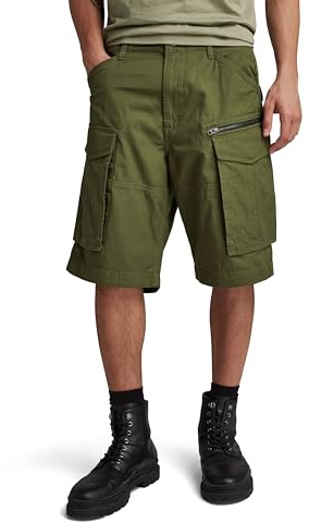 G-STAR RAW Herren Rovic Zip Relaxed Shorts, Grün (Shadow Olive D08566-D384-B230), 31