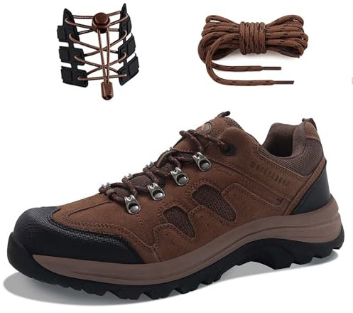 CC-Los Wanderschuhe für Herren, leicht, atmungsaktiv, flexibel, für Trekking, Klettern, Trailing, Walking Braun Size 46
