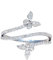 Jeulia 925 Silber Ring Für Damen Mädchen Bypass-Ring im Schmetterlingsdesign mit rundem Schliff Verlobungsring Ewigkeitsringe Eheringe zum Jubiläum, Weihnachten, Valentinstag (Silber, 57(18.1))