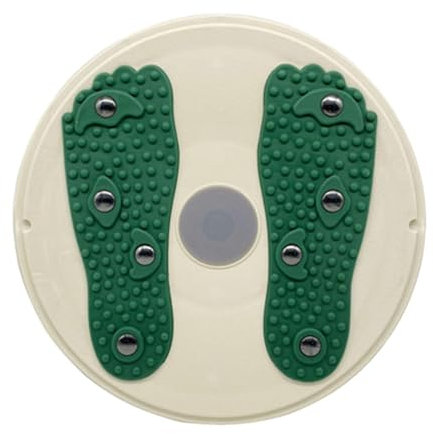LOVIVER Disco Giratorio para Cintura, Plato Giratorio Giratorio, Accesorios para Masaje de pies, Placa giratoria, Tabla de Equilibrio, Tabla giratoria AB para, Verde
