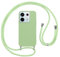 Vauki Funda con Cuerda para Xiaomi Redmi Note 13 Pro 5G/Poco X6 5G, Carcasa Silicona AntiChoque con Correa, Case con Ajustable Colgante Collar Cordón Suave Cuello para Poco X6 5G Móvil Teléfono, Verde