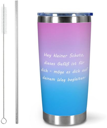 Mug Isotherme Avec Couvercle Paille Tasse 550ml Thermos Café Cup Cafe Travel Mug de Voyage Cadeau Homme Femme Maman Papa Type 3