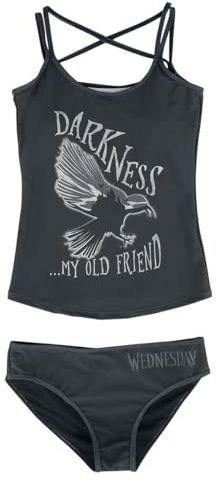 Wednesday Darkness... My Old Friend Frauen Bikini-Set schwarz
