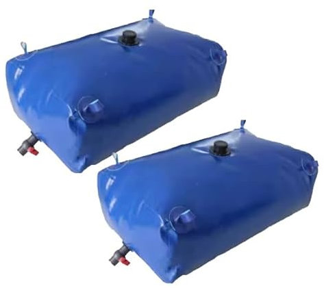 Piscinas Desmontables, Vejiga De Bañera, 2 Paquetes Tanque De Agua De Plástico, For Construcción Sequía Agrícola Resistencia, Contenedores De Almacenamiento(6000L/3X2X1m)
