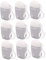 WOONEKY Portable Travel Bottles Set of 9 30ml Empty Dispensing Bottles Keychain