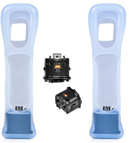 TechKen Wii Motion Plus Adapter Wii Motion Aufsatz, Wii Motion Plus Aufsatz Motion Plus Beschleuniger für Wii-Controller, 2 Stück