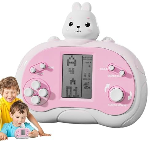 Console Da Gioco Vintage Portatile - Console Retro Educativa per Bambini | Console Classica con Giochi Integrati, Giocattolo Portatile per Intrattenimento Educativo E Divertimento Nostalgico