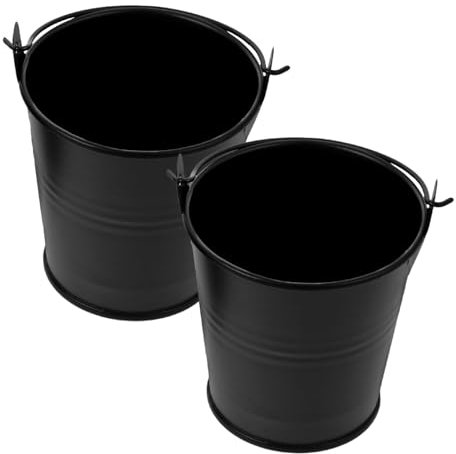 Milisten Juego de Accesorios para Exteriores Cubo de de Metal Cubo de Grasa para Parrilla para Acampar