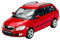 Welly Modell Auto Kompatibel mit Skoda Fabia 2 II Kombi Rot Typ 5J Ab 2007 ca 1:24 1/24 Metall Automodell Die Cast Neu im Karton