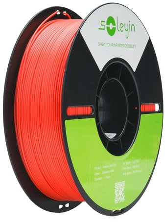 SOLEYIN Ultra PLA Filament 1.75mm Rose, 3D Drucker Filament 1kg Hochgeschwindigkeit 30-300mm/s Umweltfreundliche, für die meisten 3D-Drucker Creality Ender K1 K1C K2 plus (Erdbeer-creme)