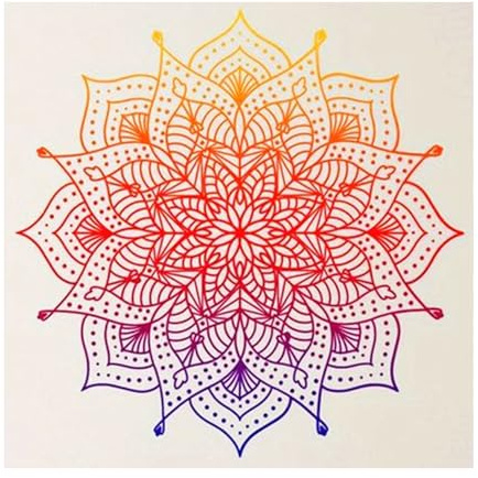 DCIDBEI Groß und Klar Diamond Painting Mandal 40x40 cm Diamond Painting Rhinestone Mandala Daiments Painting Erwachsene Mandala Fensterbilder Transzendentales Erwachen Endlos Verändernd