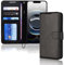TECHGEAR iPhone 16e Leather Wallet Case, Protective Flip Case Cover [RFID BLOCKING] Wallet Card Holder, Stand & Wrist Strap - Black PU Leather with Magnetic Closure Designed for iPhone 16e 2025