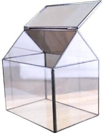 Terrarien für Blumenkübel Haus Form Glas Geometrische Terrarium Box Tabletop Sukkulente Pflanze Pflanzer Farn Moos Anlage Pflege Dekoration Flaschengarten
