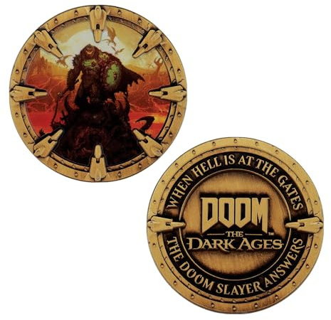 FaNaTtik DOOM: The Dark Ages Slayer Collectible Coin – Limited Edition, Officially Licensed, Premium Gamer Gift for Collectors & Fans