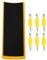 Hiraith 2 Sets Fingerboard Grip Tape Kit - 12pcs PU -Schaum -Rutschaufkleber (38x110 mm) mit 12 Mini -Schraubendrehern für Finger Skateboarding Control & Precision Tricks