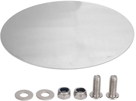 Zoeyilan Motorcycle Oval Number Plate Aluminum 2.5mm Thickness Brushed Finish Rustproof for Bike (Black) (Silver)