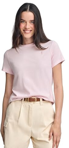 Polo Club Maglietta Rosa a Girocollo e Ricamo Rigby Go