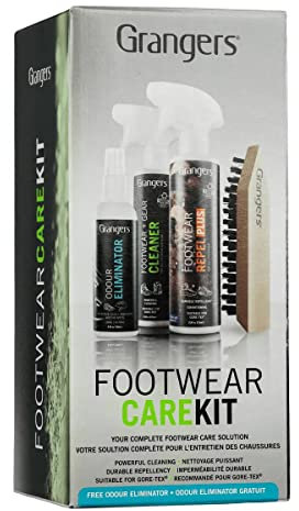 Granger's Footwear Care Kit | Complete Eco-responsible Cleaning and Waterproofing for all Outdoor Footwear